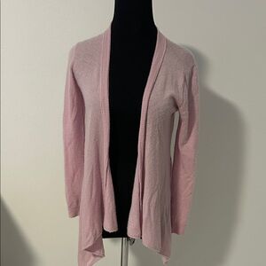Victoria's Secret Blush Pink Open-Front Cardigan 100% Cashmere
